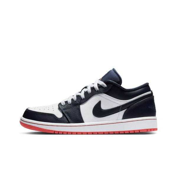 AIR JORDANS 1 LOW OSSIDIANA, EMBER GLOW E BIANCO 553558-481