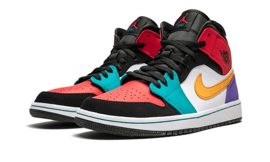 Air Jordan 1 Mid "Multicolore" 554724-125