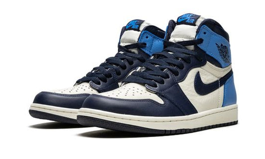 Air Jordans 1 Retro High OG “Ossidiana/Blu Università” 555088-140