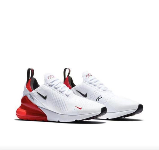 Air Max 270 Bianco Nero Rosso Universitario